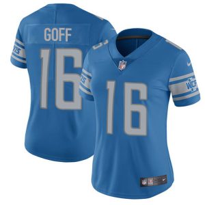 Eye - catching Trendy Exclusive Impressive Detroit Lions #16 Jared Goff Blue Team Color Women's Stitched NFL Vapor Untouchable Limited Jersey