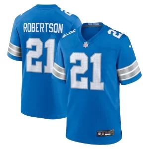 Fabulous Classic Unique Authentic Amik Robertson Detroit Lions Nike Game Jersey - Blue
