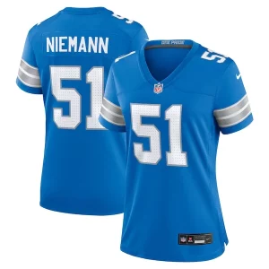 Fantastic Classic Outstanding Ben Niemann Detroit Lions Nike Women's Team Game Jersey - Blue
