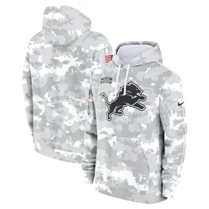 Fantastic Exquisite Detroit Lions Nike 2024 Salute to Service Club Fleece Pullover Hoodie - Arctic Camo