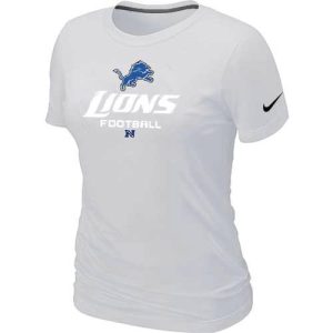 Fantastic Smart Classic Women's Detroit Lions Critical Victory NFL T-Shirt White