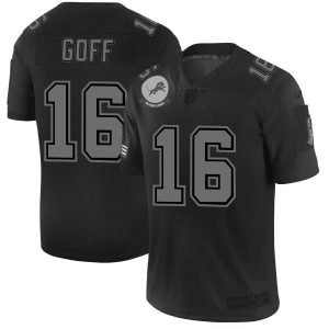 Fantastic Stunning Classic Exclusive Detroit Lions #16 Jared Goff Men's Black 2019 Salute to Service Limited Stitched NFL Jersey