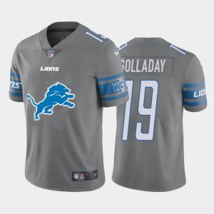 Fantastic Stylish Luxurious Detroit Lions #19 Kenny Golladay Gray Men's Big Team Logo Vapor Limited NFL Jersey