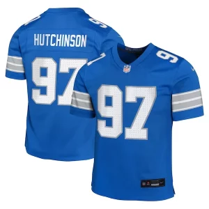 Fantastic Unique Stunning Alluring Aidan Hutchinson Detroit Lions Nike Youth Team Player Game Jersey - Blue