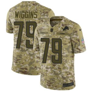 Gorgeous Comfortable Elegant Lions #79 Kenny Wiggins Camo Youth Stitched NFL Limited 2018 Salute To Service Jersey