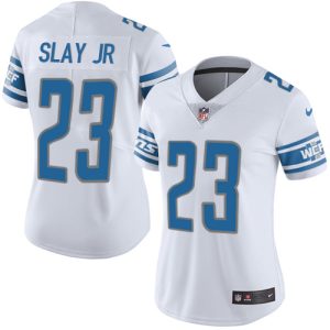 Gorgeous Cool Lions #23 Darius Slay Jr White Women's Stitched NFL Vapor Untouchable Limited Jersey