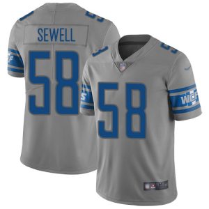 Gorgeous Exquisite Alluring Detroit Lions #58 Penei Sewell Gray Men's Stitched NFL Limited Inverted Legend Jersey