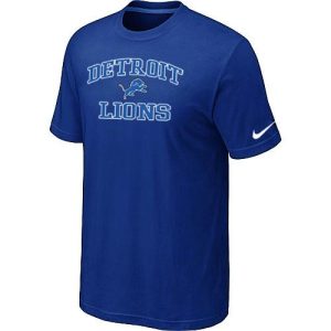 Gorgeous Fabulous NFL Detroit Lions Heart & Soul NFL T-Shirt Blue