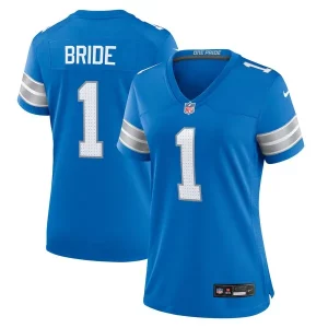 Gorgeous Fantastic Stylish Number 1 Bride Detroit Lions Nike Women's Game Jersey - Blue