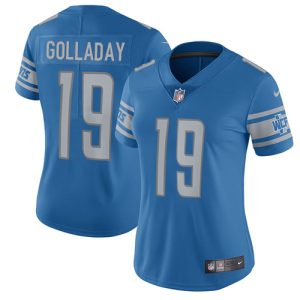 Gorgeous Impressive Lions #19 Kenny Golladay Light Blue Team Color Women's Stitched NFL Vapor Untouchable Limited Jersey