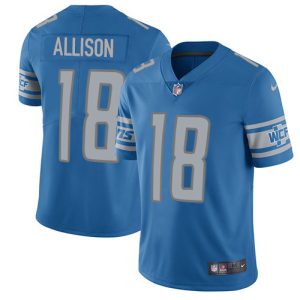 Gorgeous Trendy Modern Lions #18 Geronimo Allison Blue Team Color Men's Stitched NFL Vapor Untouchable Limited Jersey