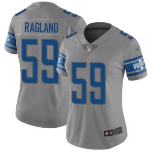 Gorgeous Unique High Quality Lions #59 Reggie Ragland Gray Women's Stitched NFL Limited Inverted Legend Jersey
