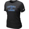 Graceful Impressive Women's Detroit Lions Heart & Soul NFL T-Shirt Black