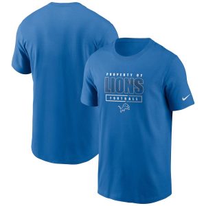Graceful Premium Detroit Lions Team Property Of Essential T-Shirt Blue