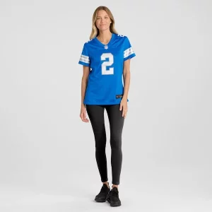 Graceful Sleek Marvelous Hendon Hooker Detroit Lions Nike Women's Team Game Jersey - Blue