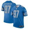 Impressive Handsome Aidan Hutchinson Detroit Lions Nike Legend Jersey - Blue