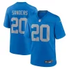 Handsome Authentic Outstanding Barry Sanders Detroit Lions Nike Alternate Game Jersey - Blue