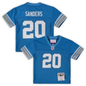 Handsome Eye - catching Classic Stylish Barry Sanders Detroit Lions Toddler 1996 Retired Legacy Jersey - Blue