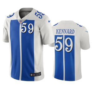 Handsome Eye - catching Impressive Detroit Lions #59 Devon Kennard White Blue Vapor Limited City Edition NFL Jersey