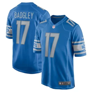 Handsome Trendy Unique Michael Badgley Detroit Lions Nike Home Game Player Jersey - Blue