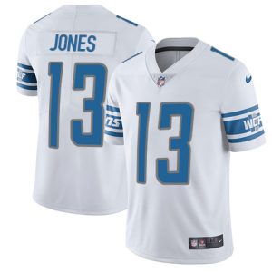 High Quality Alluring Smart Stunning Lions #13 T.J. Jones White Youth Stitched NFL Vapor Untouchable Limited Jersey