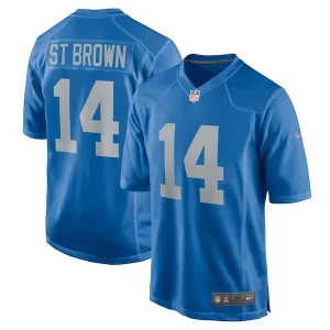 High Quality Classic Alluring Amon-Ra St. Brown Detroit Lions Nike Player Game Jersey - Blue