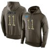 High Quality Exclusive Eye - catching NFL Men's Detroit Lions #11 Marvin Jones Jr Stitched Green Olive Salute To Service KO Performance Hoodie
