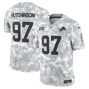 High Quality Fabulous Gorgeous Alluring Aidan Hutchinson Detroit Lions Nike 2024 Salute to Service Limited Jersey - Arctic Camo
