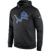 High Quality Trendy Unique Impressive Men's Detroit Lions Black Practice Performance Pullover Hoodie