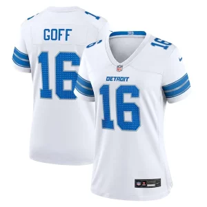 High Quality Unique Jared Goff Detroit Lions Nike Women's Game Jersey - White