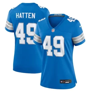 Impressive Dashing Hogan Hatten Detroit Lions Nike Women's Game Jersey - Blue
