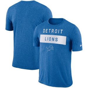 Impressive Exclusive Marvelous Stunning Men's Detroit Lions Blue Sideline Legend Lift Performance T-Shirt