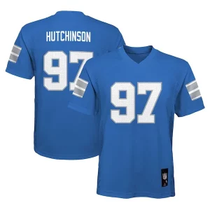Impressive Exquisite Aidan Hutchinson Detroit Lions Preschool Replica Player Jersey - Blue