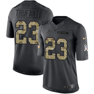 Impressive Exquisite Smart Exclusive Lions #23 Desmond Trufant Black Youth Stitched NFL Limited 2016 Salute to Service Jersey