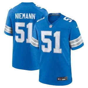 Impressive Gorgeous High Quality Ben Niemann Detroit Lions Nike Team Game Jersey - Blue