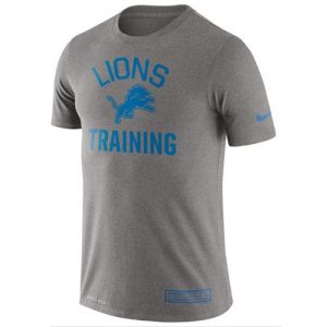 Impressive Outstanding Handsome Men's Detroit Lions Heathered Gray Training Performance T-Shirt