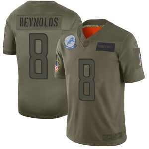 Luxurious Attractive Lions #8 Josh Reynolds Camo Men's Stitched NFL Limited 2019 Salute To Service Jersey