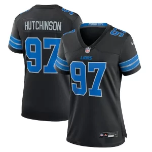 Luxurious Authentic Fantastic Aidan Hutchinson Detroit Lions Nike Women's 2nd Alternate Game Jersey - Black