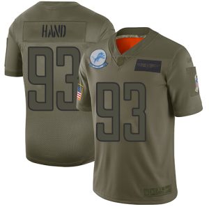 Luxurious Gorgeous Lions #93 Da'Shawn Hand Camo Men's Stitched NFL Limited 2019 Salute To Service Jersey