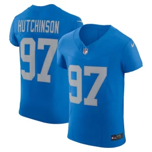 Luxurious Impressive Trendy Modern Aidan Hutchinson Detroit Lions Nike Alternate Vapor F.U.S.E. Elite Jersey - Blue