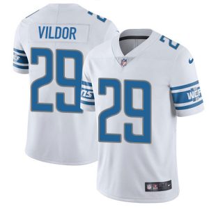 Luxurious Marvelous Lions #29 Kindle Vildor White Men's Stitched NFL Vapor Untouchable Limited Jersey