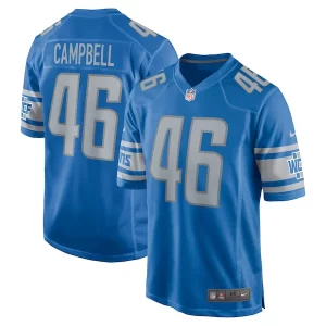 Luxurious Premium Elegant Jack Campbell Detroit Lions Nike 2023 NFL Draft First Round Pick Game Jersey - Blue