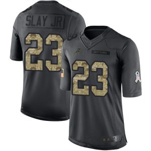 Luxurious Unique Smart Authentic Lions #23 Darius Slay Jr Black Youth Stitched NFL Limited 2016 Salute to Service Jersey