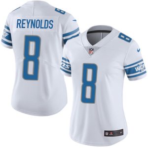 Marvelous Premium Lions #8 Josh Reynolds White Women's Stitched NFL Vapor Untouchable Limited Jersey