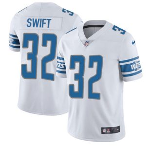 Marvelous Unique Lions #32 D'Andre Swift White Youth Stitched NFL Vapor Untouchable Limited Jersey