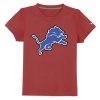 Modern Classic Eye - catching Graceful Detroit Lions Sideline Legend Authentic Logo Youth T-Shirt Red