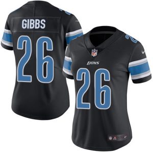 Modern Handsome Superb Unique Lions #26 Jahmyr Gibbs Black Women's Stitched NFL Limited Rush Jersey