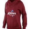 Modern High Quality Outstanding Alluring Women's Detroit Lions Big & Tall Critical Victory Pullover Hoodie Red