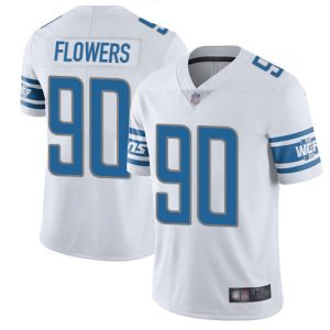 Modern Luxurious Marvelous Lions #90 Trey Flowers White Men's Stitched NFL Vapor Untouchable Limited Jersey