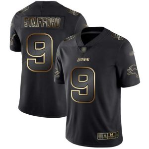 Outstanding Chic Fabulous Luxurious Lions #9 Matthew Stafford Black/Gold Men's Stitched NFL Vapor Untouchable Limited Jersey